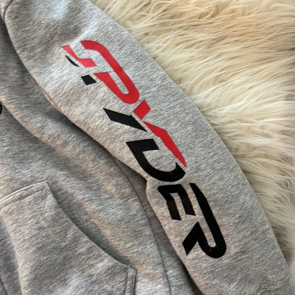 Boys Fleece Lined Spyder Zip Up Hoodie S (8) - Picture 2 of 5